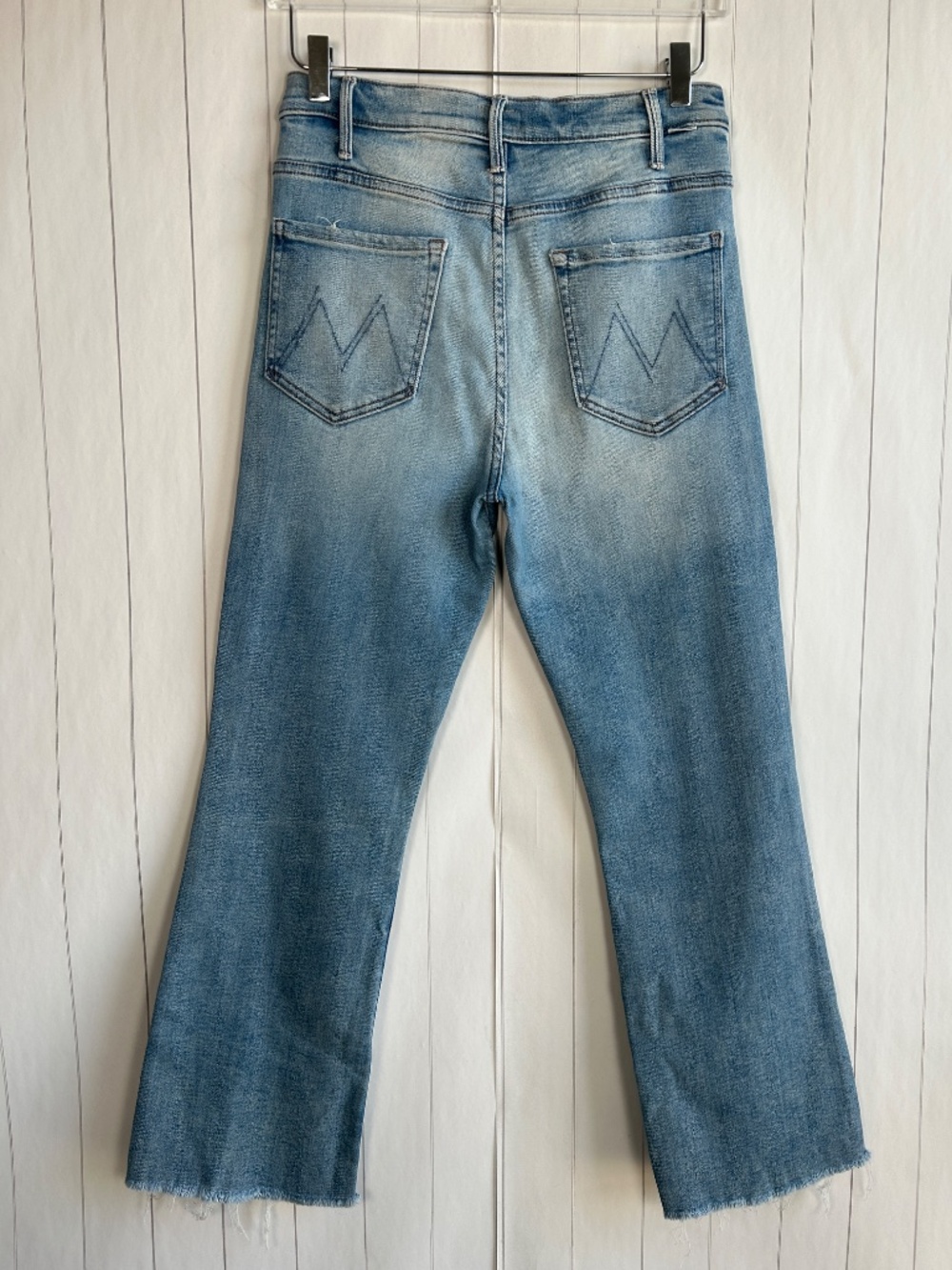 Mother jeans size 30 The Hustler Ankle Fray blue Au Revoir light wash - Picture 4 of 15